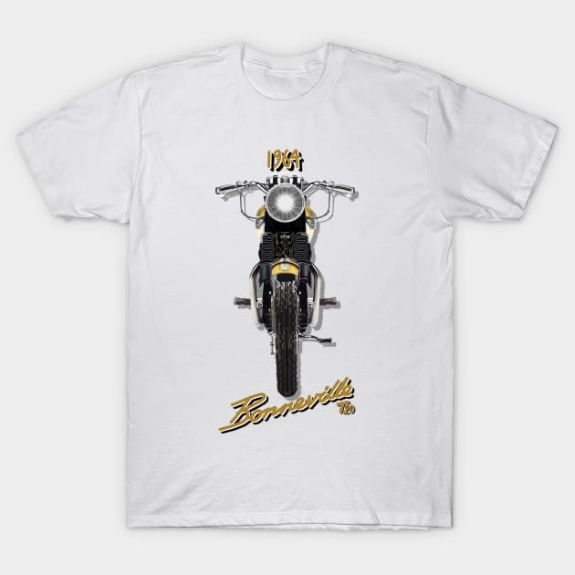 1964 Classic bonneville t20 T-Shirt by MotorManiac